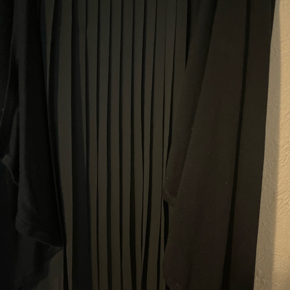 Lane Bryant Black Pleated Cardigan - Picture 4 of 6